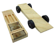 Pinewood Derby Car Kit - 5 Slot Wedge