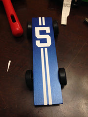 Pinewood Derby Pin Stripe Pinstriping - Big Number