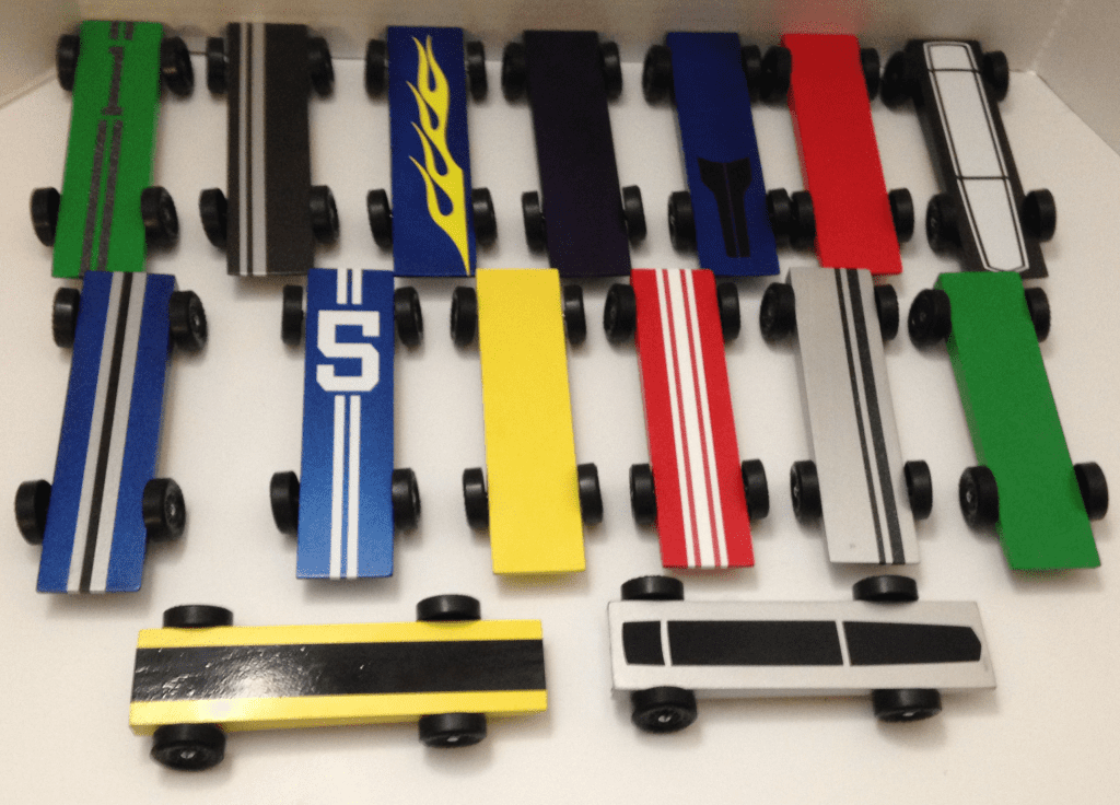 Pinewood Derby Pin Striping