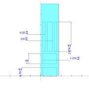 Pinewood Derby Body Ultra Lite 5 Slot Wedge