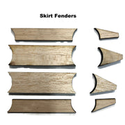 Pinewood Wheel Fenders Flares Fins